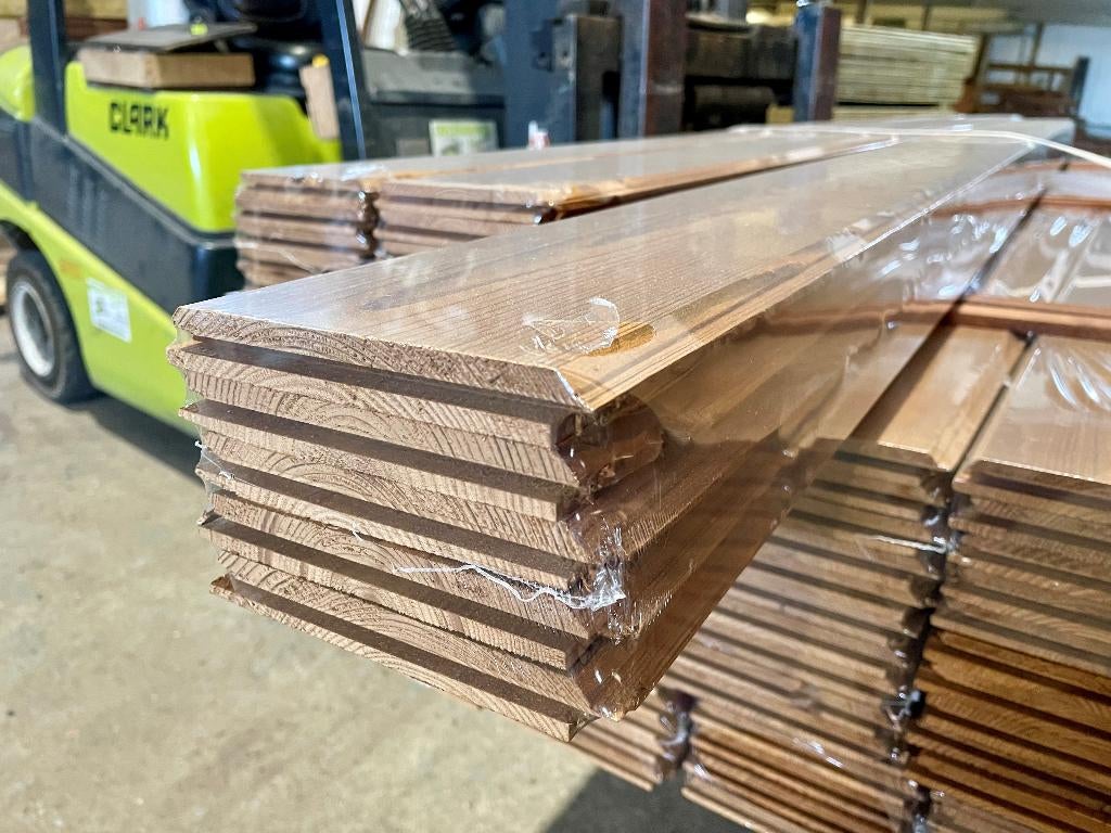 ACTIE : Thermowood / thermo grenen plank / planchette 18mm, Doe-het-zelf en Bouw, Hout en Planken, Nieuw, Plank, Grenen, 200 tot 250 cm