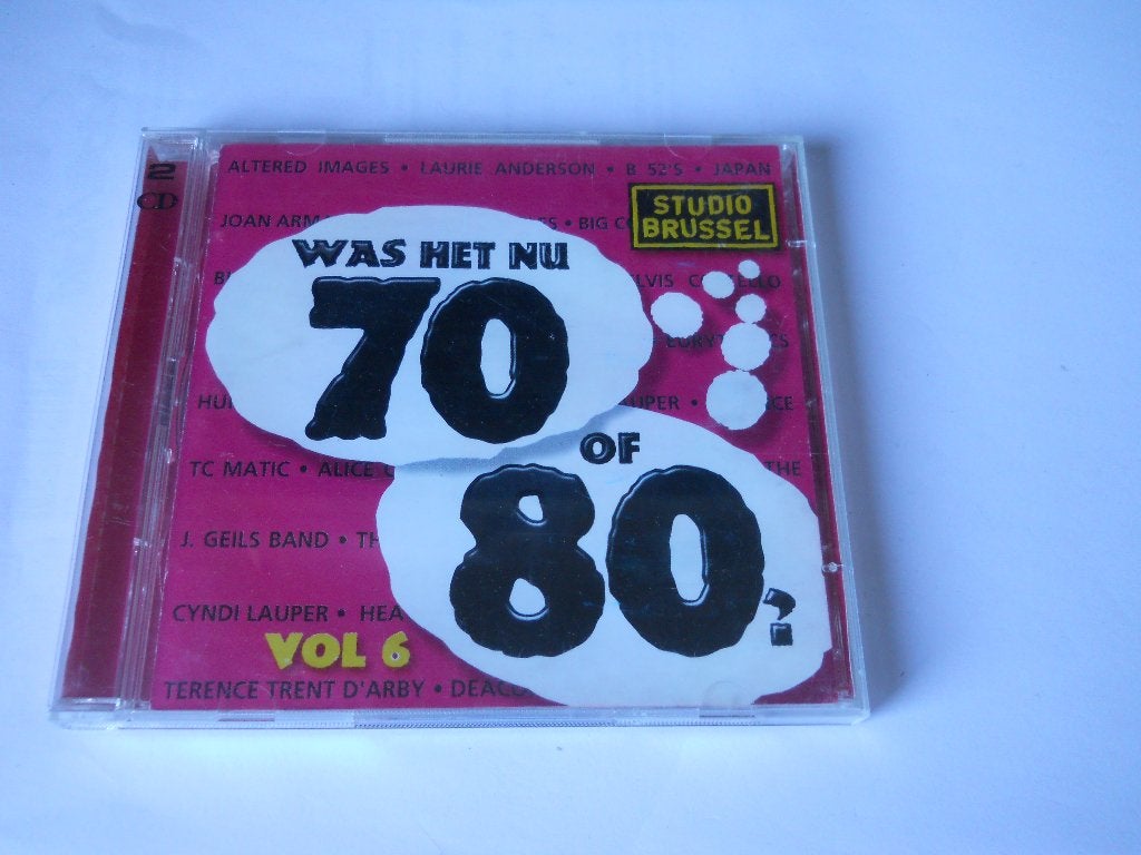 2 CD S - STUDIO BRUSSEL - WAS HET NU 70 OF 80 VOL 6, Cd's en Dvd's, Ophalen of Verzenden, Zo goed als nieuw, Verzamelalbum, Pop