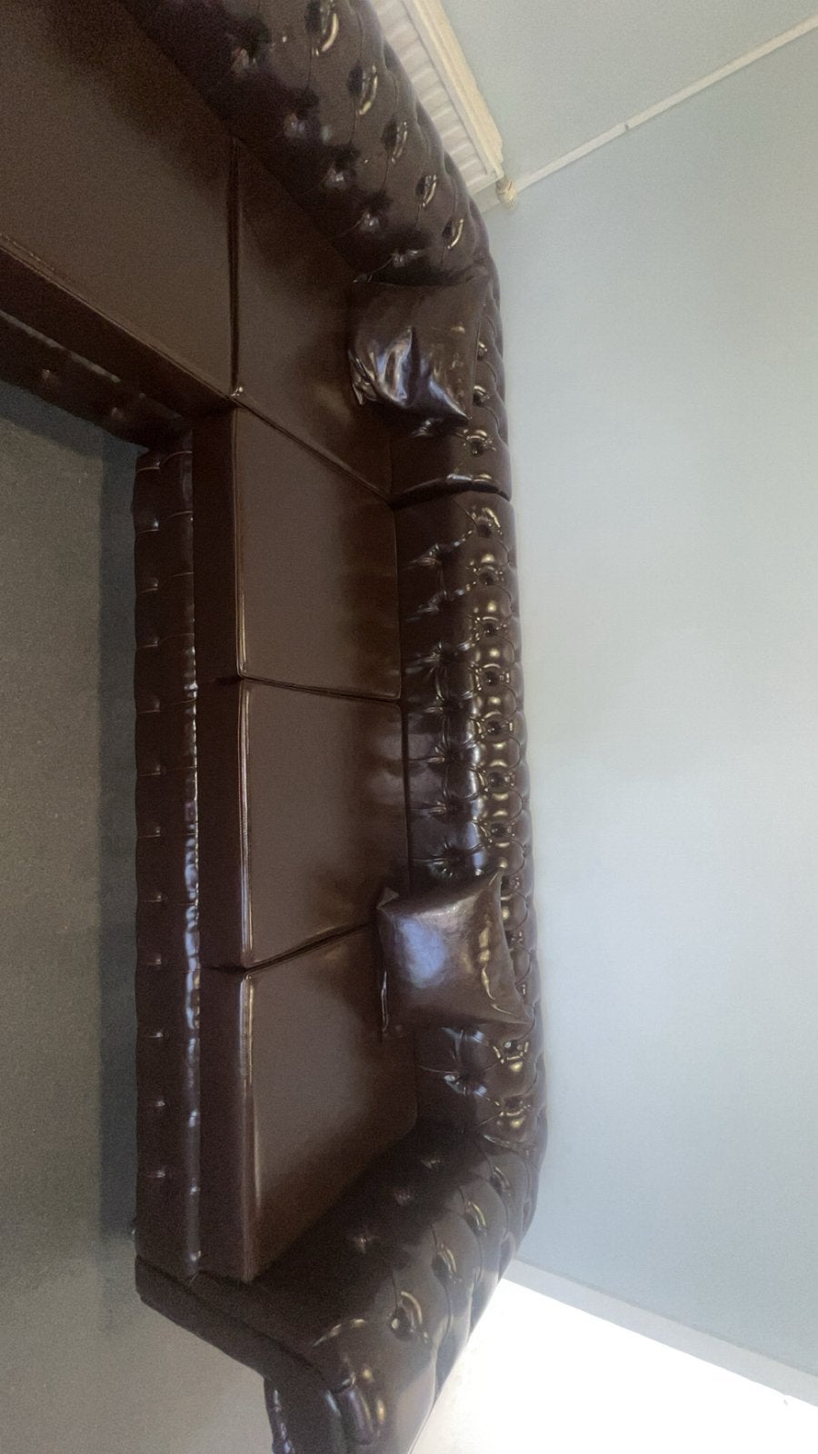 Chesterfield bank prijs bespreekbaar, Huis en Inrichting, Zetels | Zetels, Ophalen, 250 tot 300 cm, Minder dan 75 cm, Hoekbank