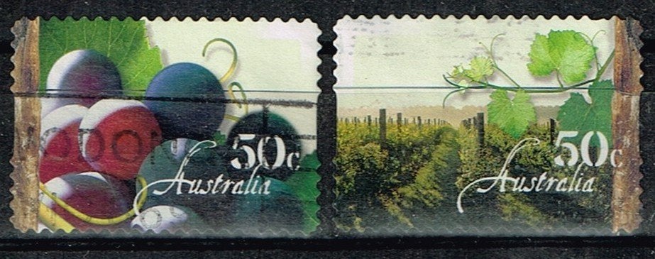 Postzegels uit Australie - K 5947 - wijnbouw, Postzegels en Munten, Postzegels | Oceanië, Verzenden, Gestempeld