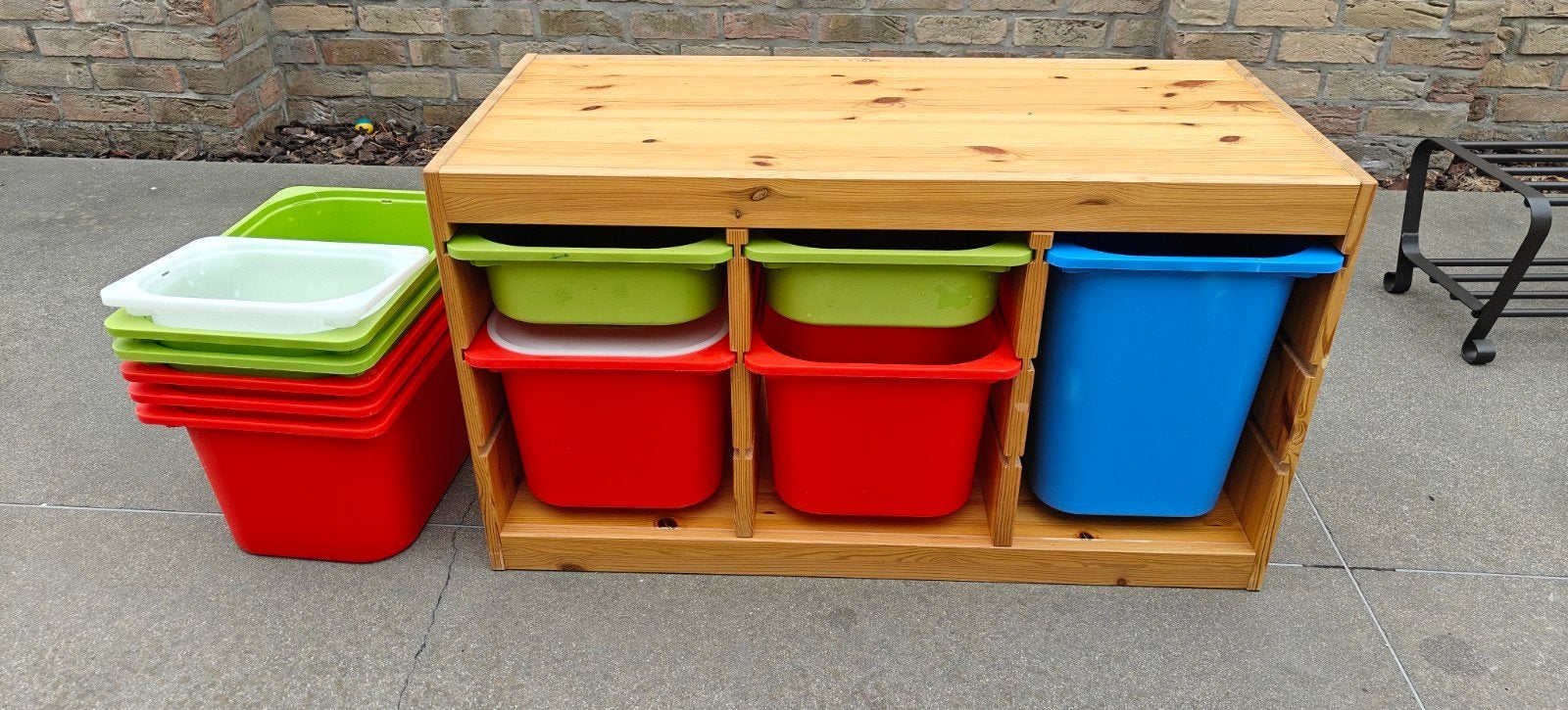 trofast IKEA opbergkast met opbergdozen, Huis en Inrichting, Ophalen, Gebruikt