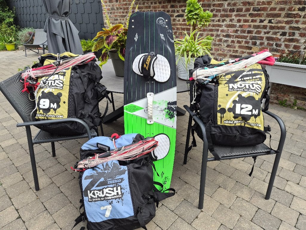 Pack kitesurf, Sports nautiques & Bateaux, Kitesurf, Enlèvement, Utilisé, Ensemble de kite