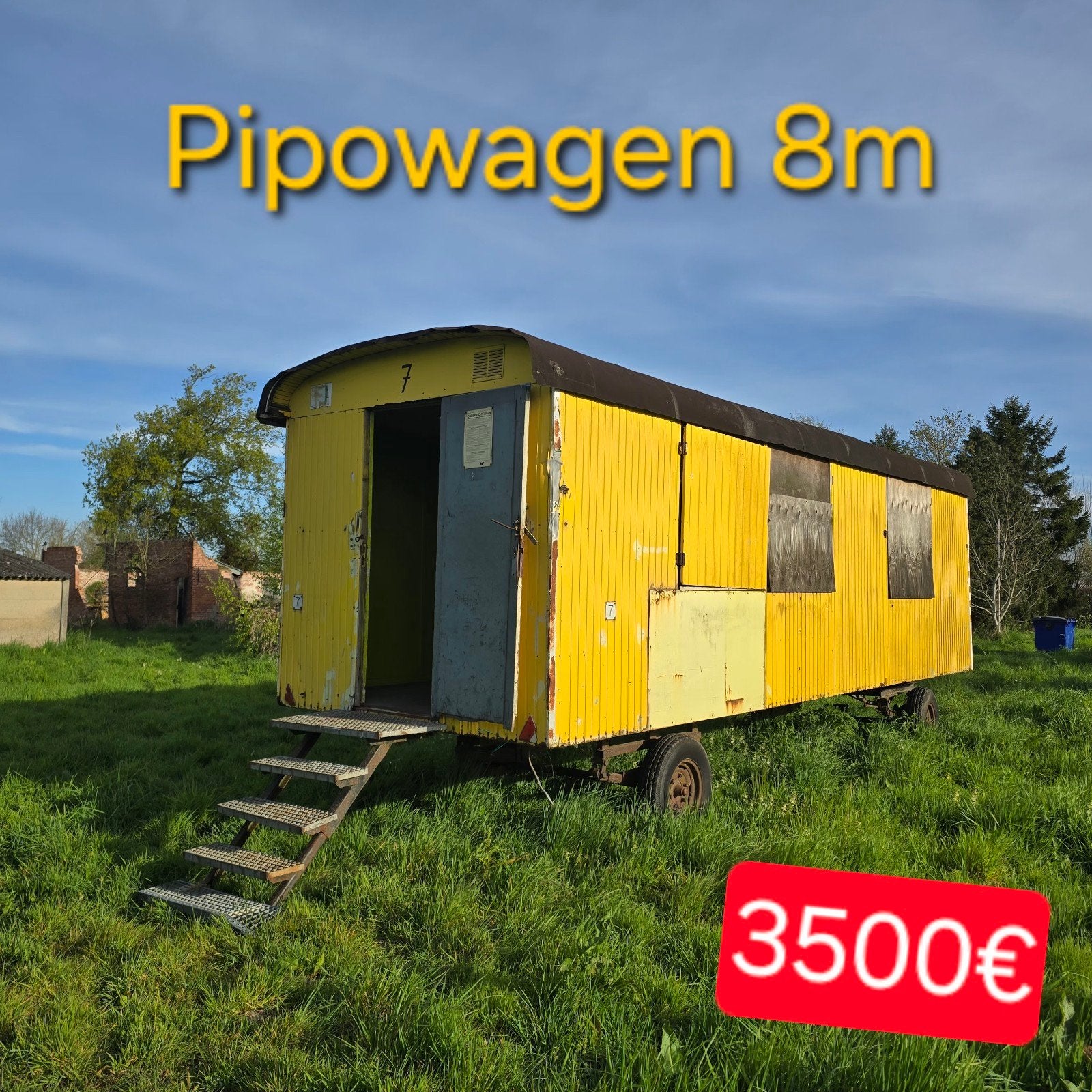 Pipowagen woonwagen Tiny House Roulotte paarden trailer bouw, Enlèvement