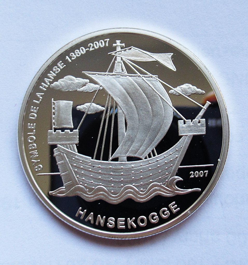 Togo 1000 francs 2007 hanse kogge, Envoi, Argent