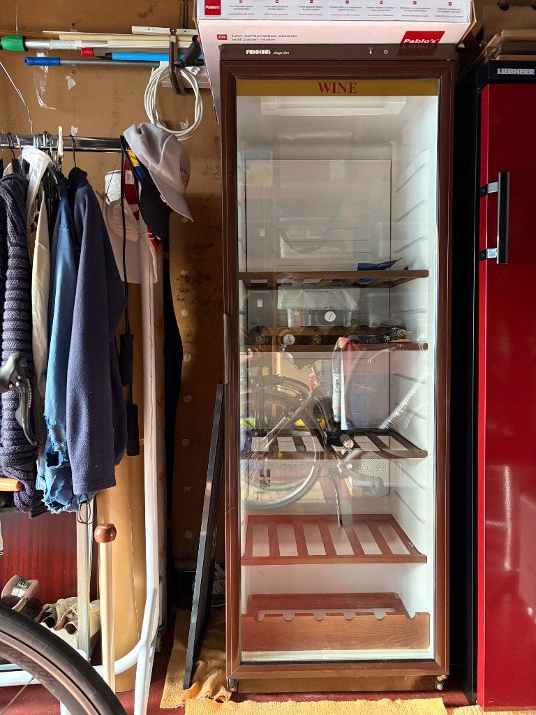 wijnfrigo frigibel design line, Ophalen, 200 liter of meer, 60 cm of meer, 160 cm of meer