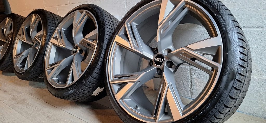 Jantes d'origine Audi RS6 22 pouces + pneus d'hiver285/30/22, Pneus hiver, 285 mm, Véhicule de tourisme, Autres dimensions
