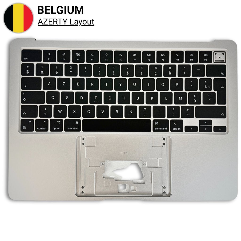 A2681 MacBook Air 13,6" (2022, M2) Top Case AZERTY BE Zilver, Touch ID, ZeliT, Ophalen of Verzenden, Draadloos