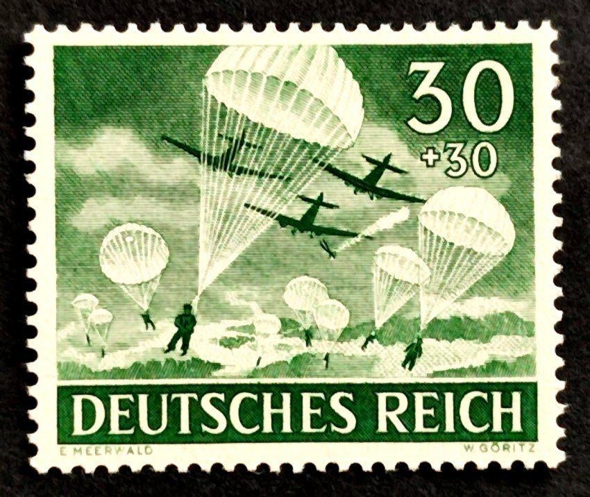 Deutsches Reich: Fallschirmjäger 1943 POSTFRIS, Enlèvement ou Envoi, Autres périodes, Non oblitéré