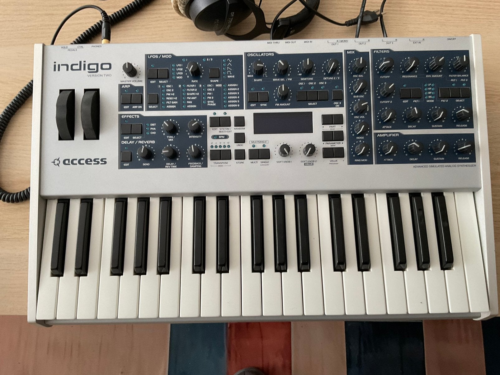 Access Virus Indigo 2 - Te koop of ruil, Musique & Instruments, Synthétiseurs, Enlèvement, Utilisé, Avec connexion MIDI, Korg
