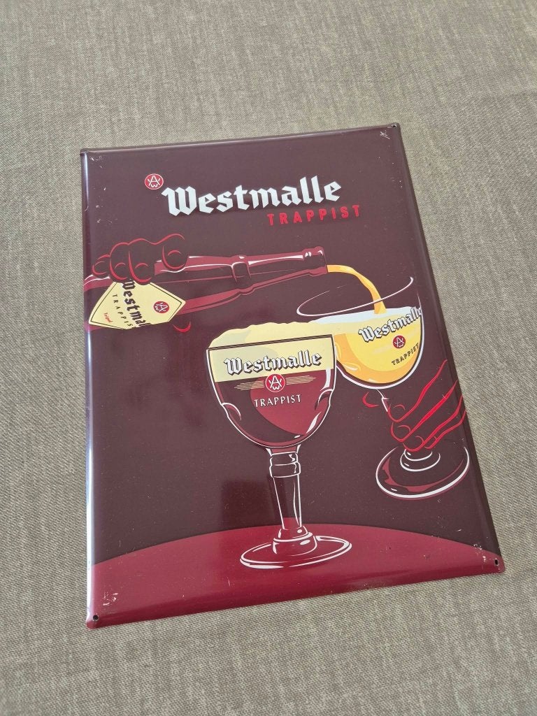 Blikken reclame Westmalle, Verzamelen, Ophalen of Verzenden