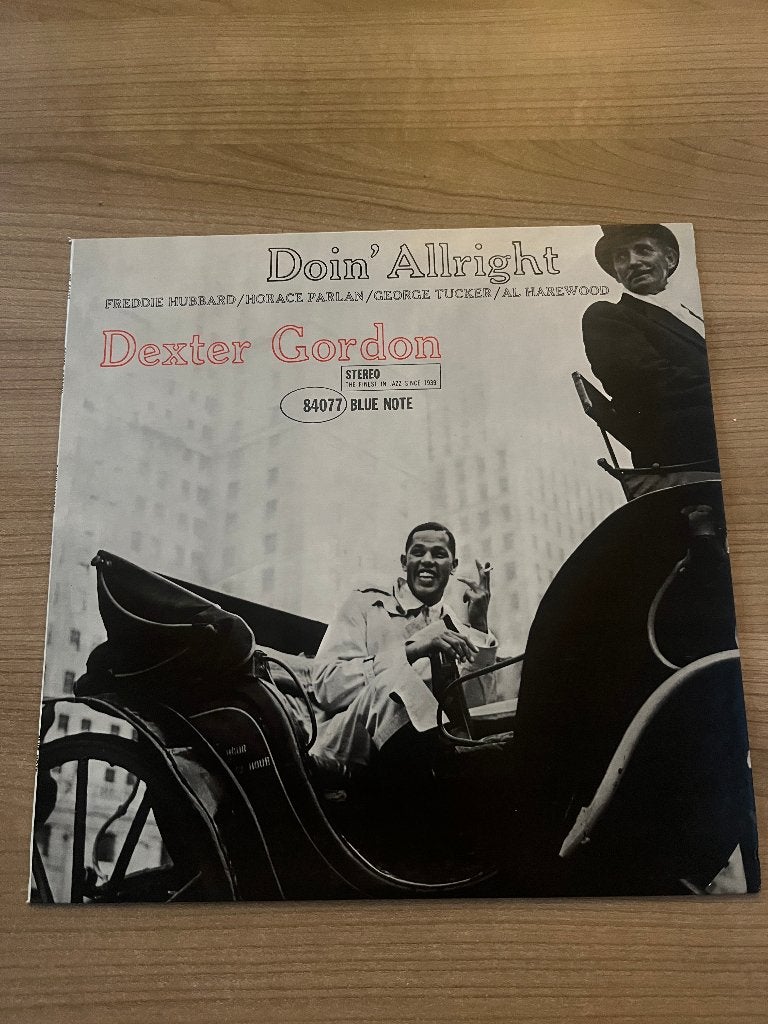 DEXTER GORDON - DOIN' ALLRIGHT (BLUE NOTE FRANCE 1985), Cd's en Dvd's, LP, Gebruikt, Ophalen of Verzenden, Beschermende buitenhoes