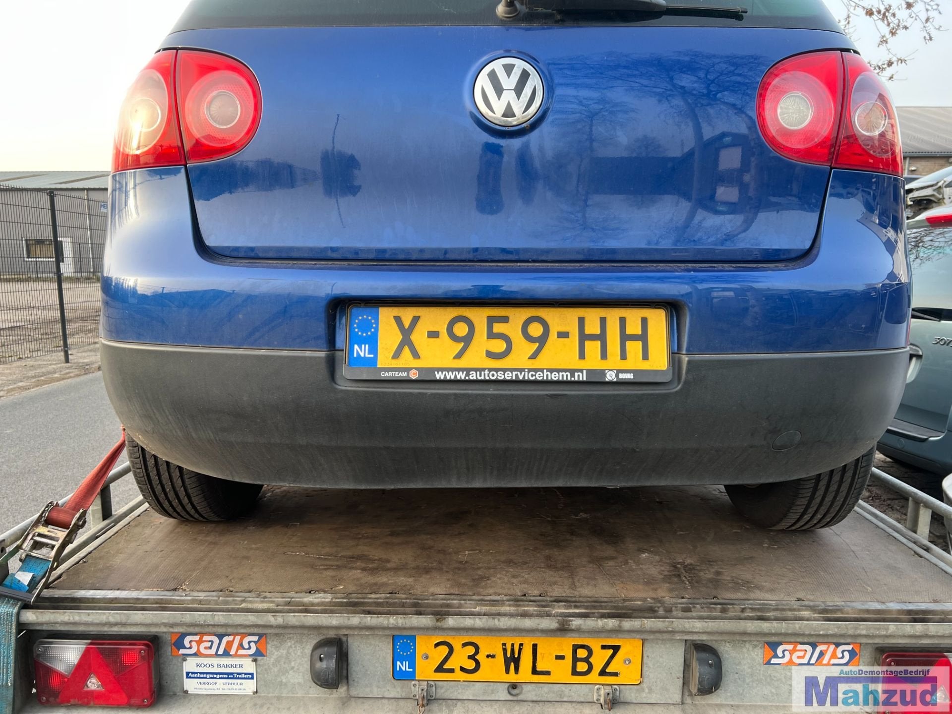 Pare-chocs arri re bleu pour VW Golf 5 LC5J (2004-2009), Pare-chocs, Volkswagen, Volkswagen AG, Vw@volkswagen.de