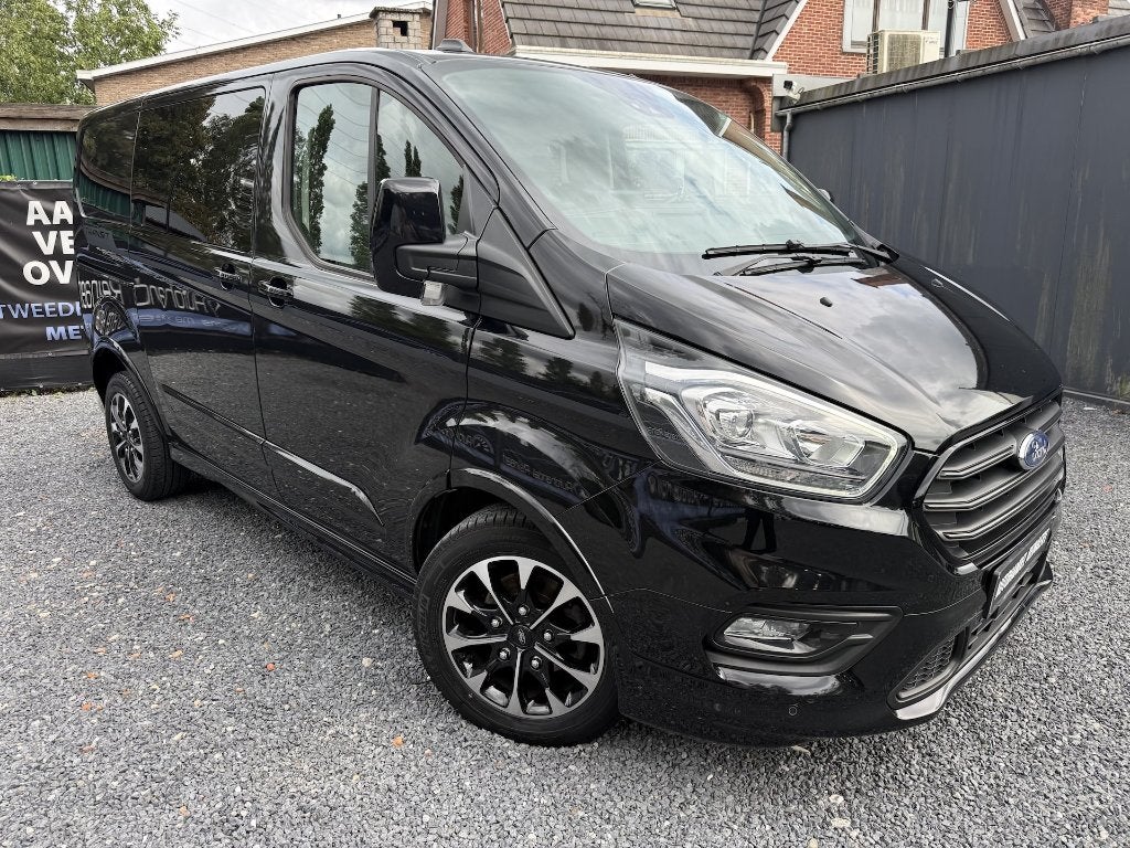 Ford Transit Custom, 2.0 Diesel, 73.000km, 2021, Dubbel Cabi, Auto's, Dealer onderhouden, 1850 kg, https://public.car-pass.be/vhr/306d644c-5bad-42f8-a811-356f57fff91d