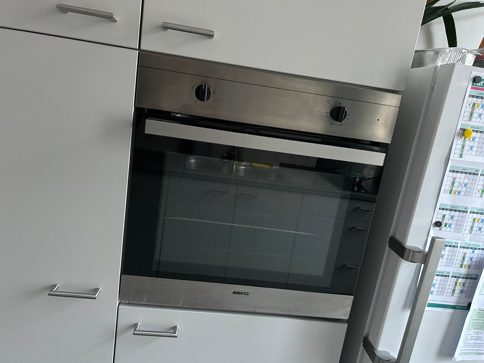 Cuisine pour les débutants, Gris, Bois, Enlèvement, Cuisine à mur double