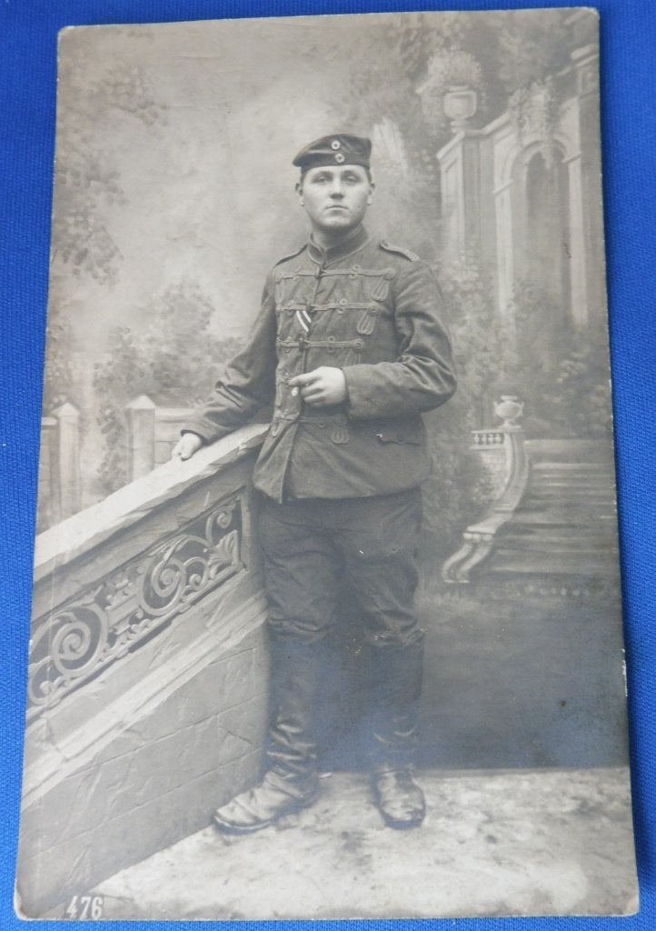 WO1 Foto Duitse Huzaar - Fotostudio Ertvelde Vlaanderen (D), Verzenden, Overige soorten, Overige typen