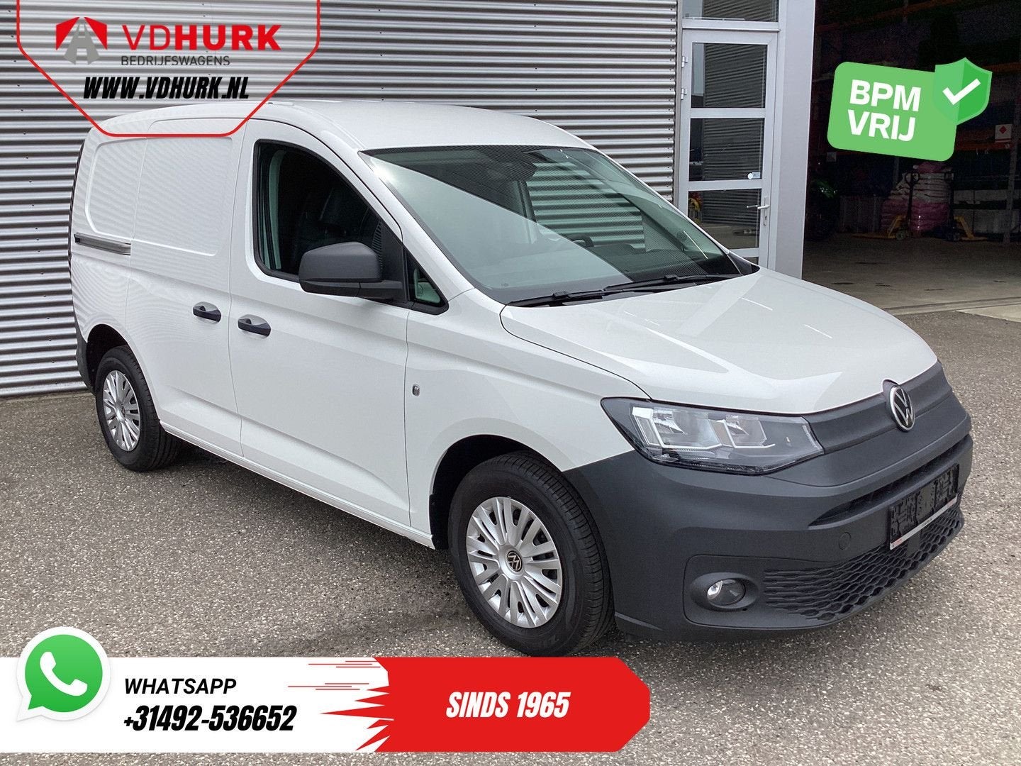 Volkswagen Caddy Cargo 2.0 TDI 100 pk Omvormer/ Sortimo/ Cru, Electronic Stability Program (ESP), Wit, Bedrijf, Te koop