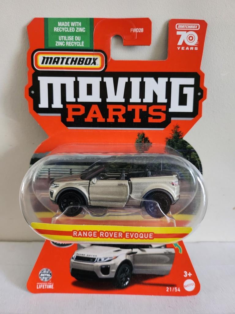 Matchbox Moving Parts Range Rover Evoque (2023), Hobby en Vrije tijd, Ophalen of Verzenden