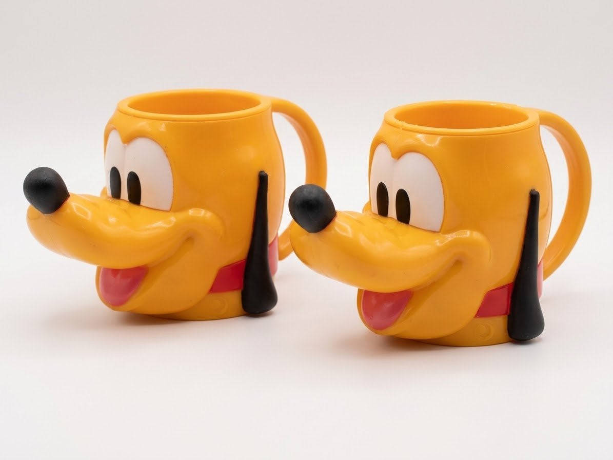 Set van 2 Disney Pluto 3D-mokken, Ophalen of Verzenden, Overige figuren, Zo goed als nieuw, Tas, Koffer of Zak