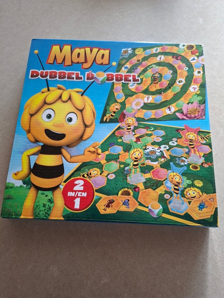 Maya dubbel dobbel, Een of twee spelers, Ophalen of Verzenden, Gebruikt, Studio 100