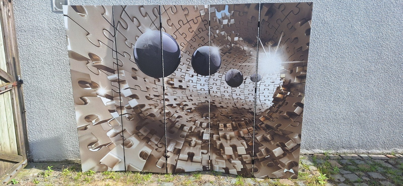 Kamerscherm / paravan canvas dubbel bedrukt, Huis en Inrichting, Ophalen