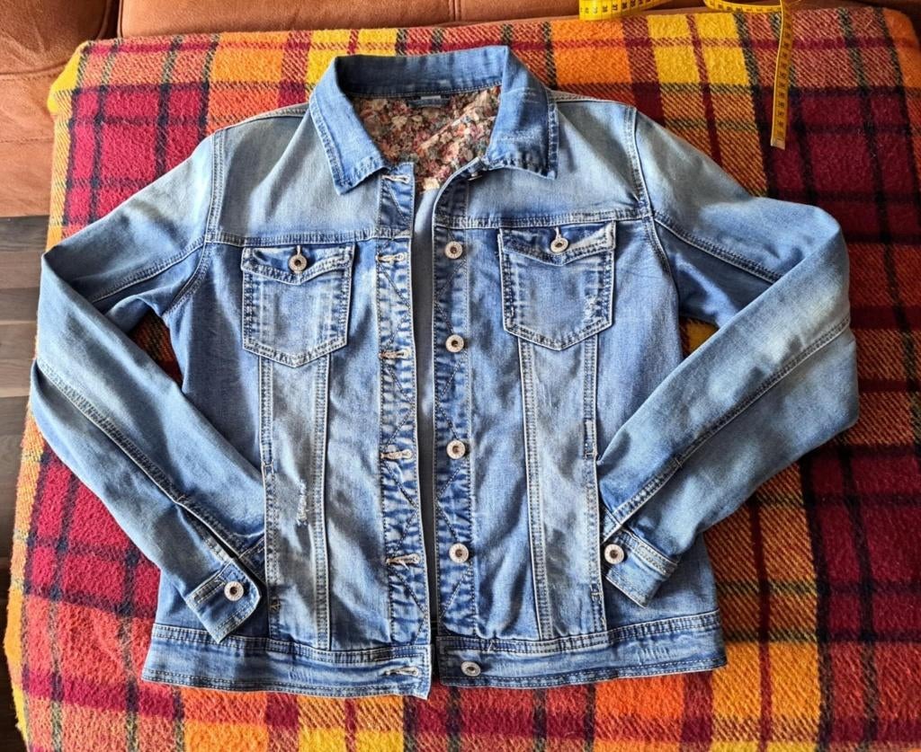 Jasje jeans, jeansvest, mt 40, stretch, Taille 38/40 (M), Enlèvement ou Envoi, Comme neuf, Bleu