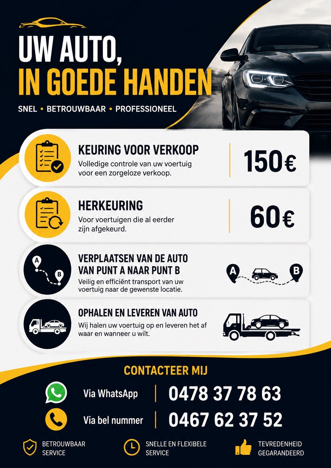 Keuring voor verkoop, leveren en ophalen van auto, Diensten en Vakmensen, Auto en Motor | Monteurs en Garages