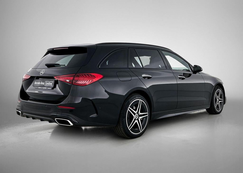 Mercedes-Benz C-klasse 300 e Break AMG Line | Panoramisch Da, Auto's, Automaat, Zwart, 4 cilinders, Zwart