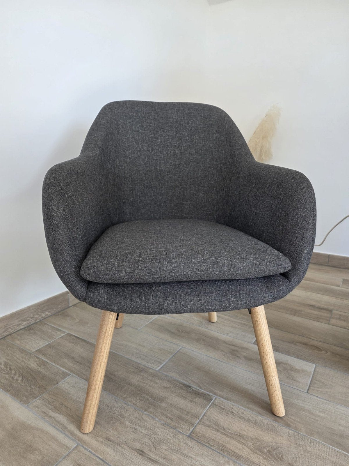 Chaise / Fauteuil design scandinave gris, Maison & Meubles