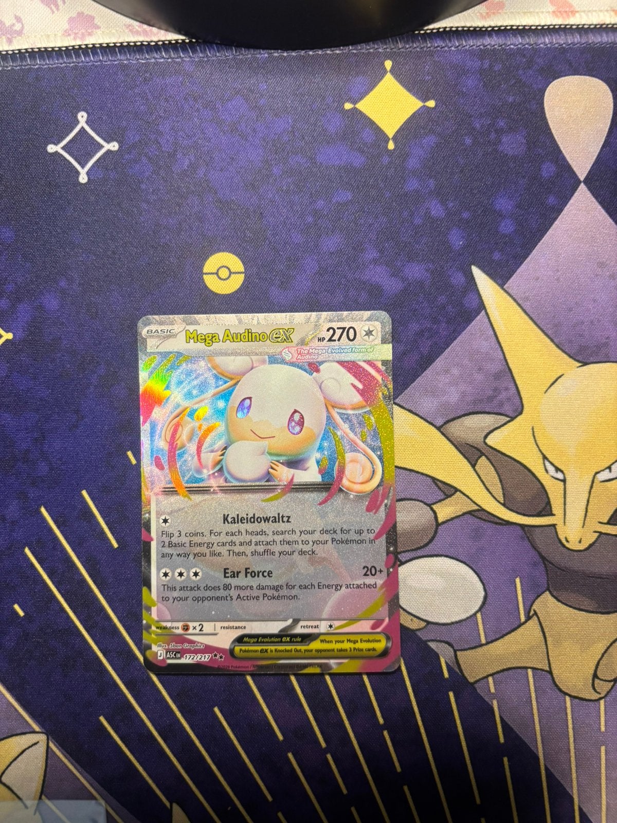 Pokémon Mega Audino ex Ascended Heroes, Hobby & Loisirs créatifs, Enlèvement ou Envoi, Neuf, Cartes en vrac, Foil