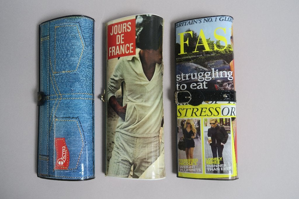 3 vintage magazine clutch / purse, Enlèvement ou Envoi