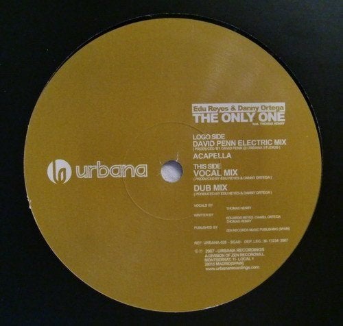 Edu Reyes & Danny Ortega - The Only One, Enlèvement ou Envoi, Comme neuf, 12 pouces, House
