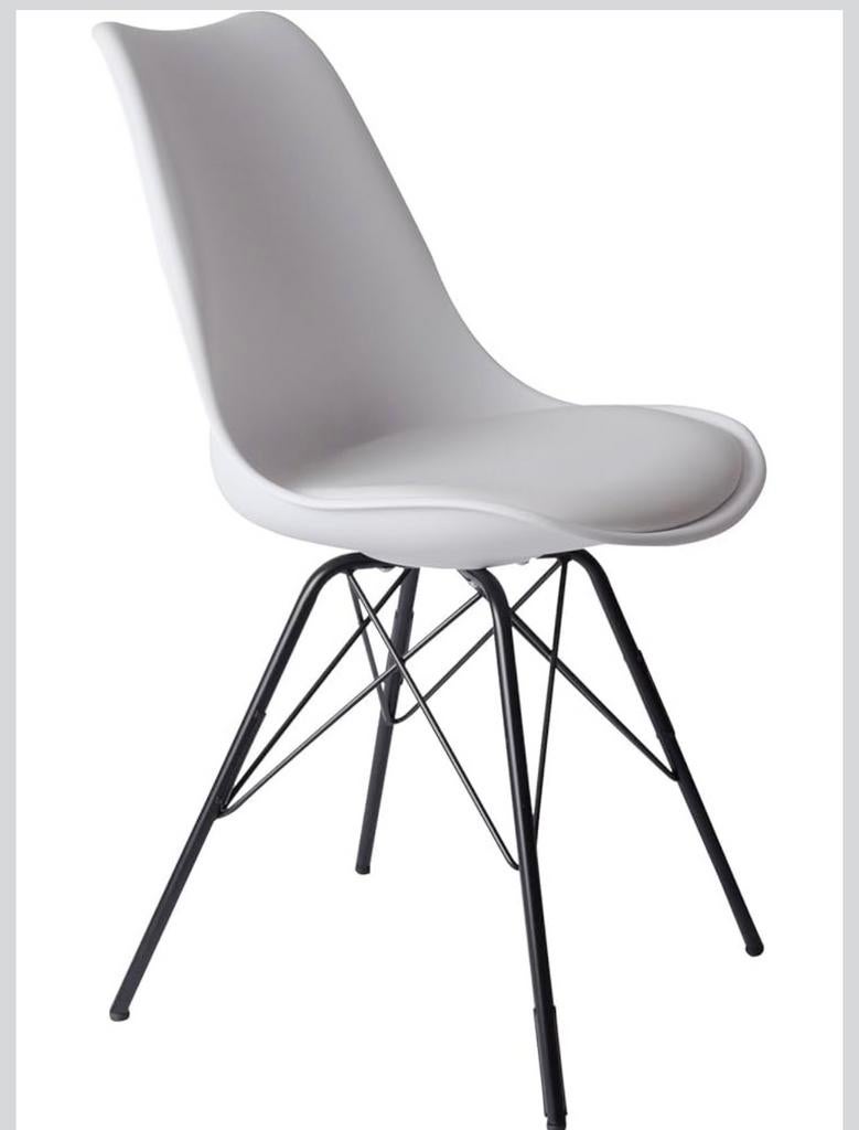 Chaises design 6 pièces, Maison & Meubles, Chaises, Utilisé, Cinq, Six Chaises ou plus, Autres matériaux, Blanc, Enlèvement