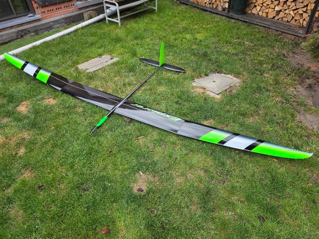 F5J Nanmodels xplorer Q4 big flap, Hobby en Vrije tijd, Modelbouw | Radiografisch | Vliegtuigen, Ophalen, Zo goed als nieuw, Elektro