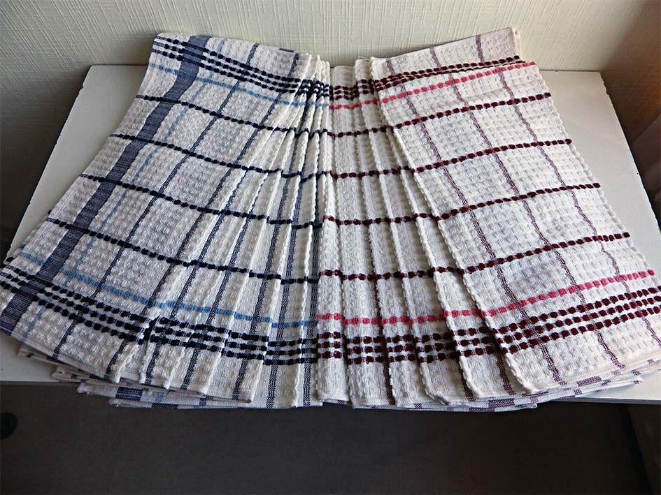 Nieuwe Keukenhanddoeken: 12/st, Ophalen, Nieuw, Wit, Theedoek of Handdoek