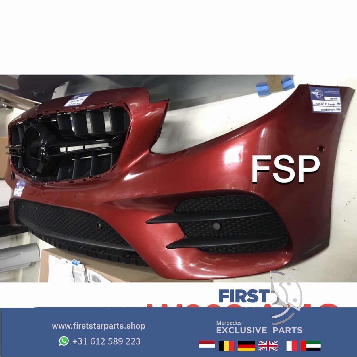 W238 A238 C238 E Klasse E43 E53 AMG VOORBUMPER ORIGINEEL Mer, Utilisé, -, Avant, -