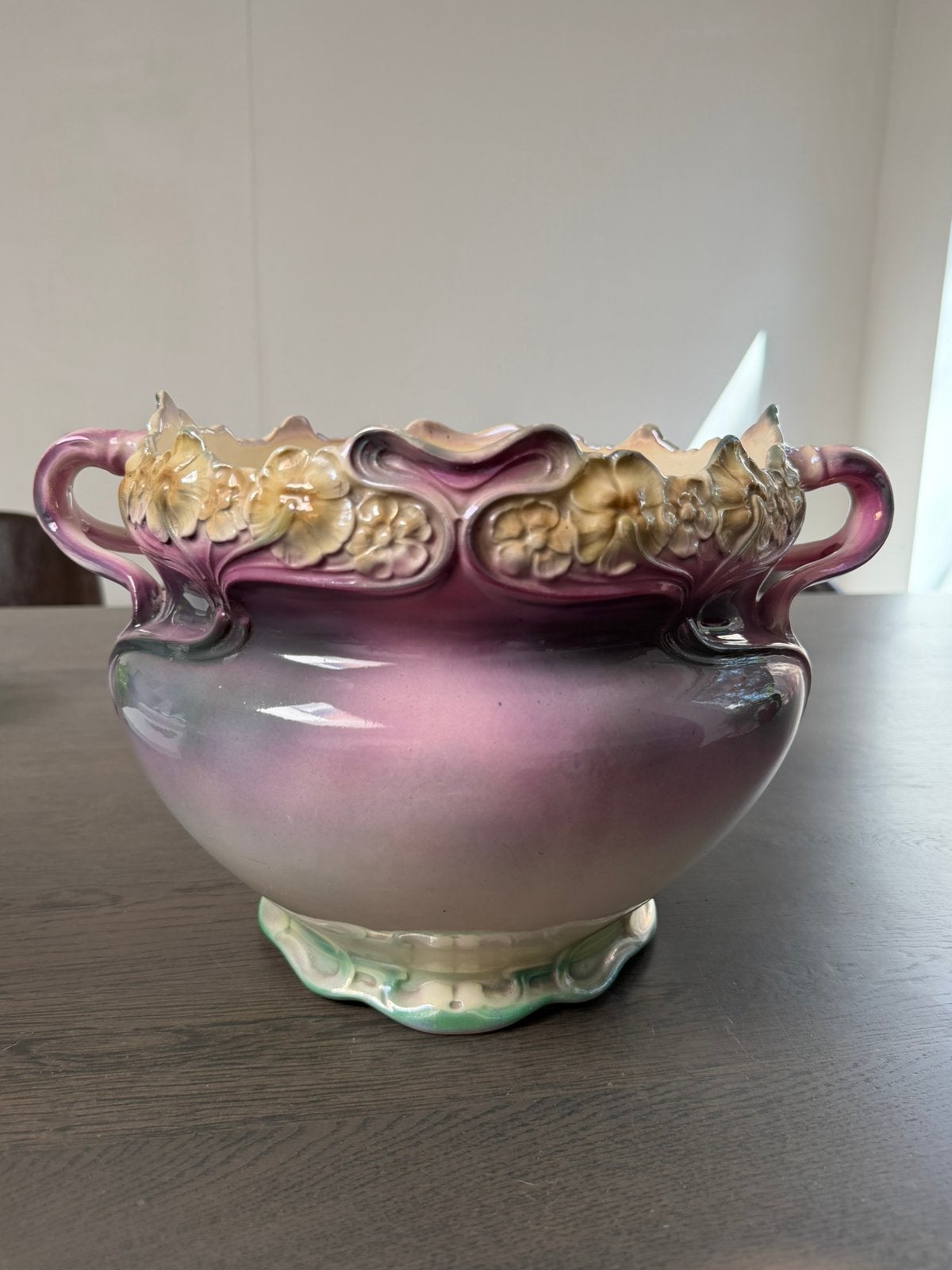 Art nouveau bloempot Franz ant Mehlem, Antiek en Kunst, Ophalen of Verzenden