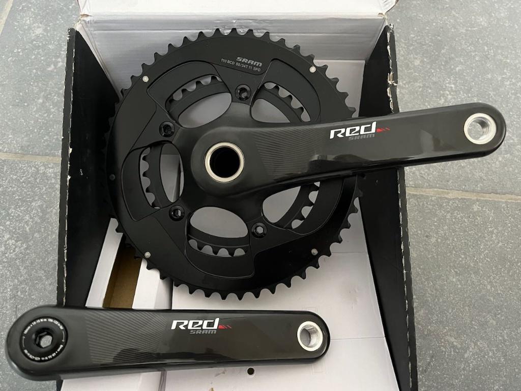SRAM RED Crankset 11-speed compact - GXP - zwart, Fietsen en Brommers, Fietsonderdelen, Ophalen of Verzenden, Nieuw, SRAM