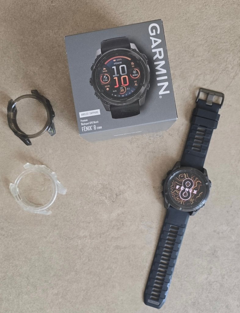 GARMIN Fenix 8 51mm AMOLED Sapphire Titanium, Enlèvement ou Envoi, État, Comme neuf