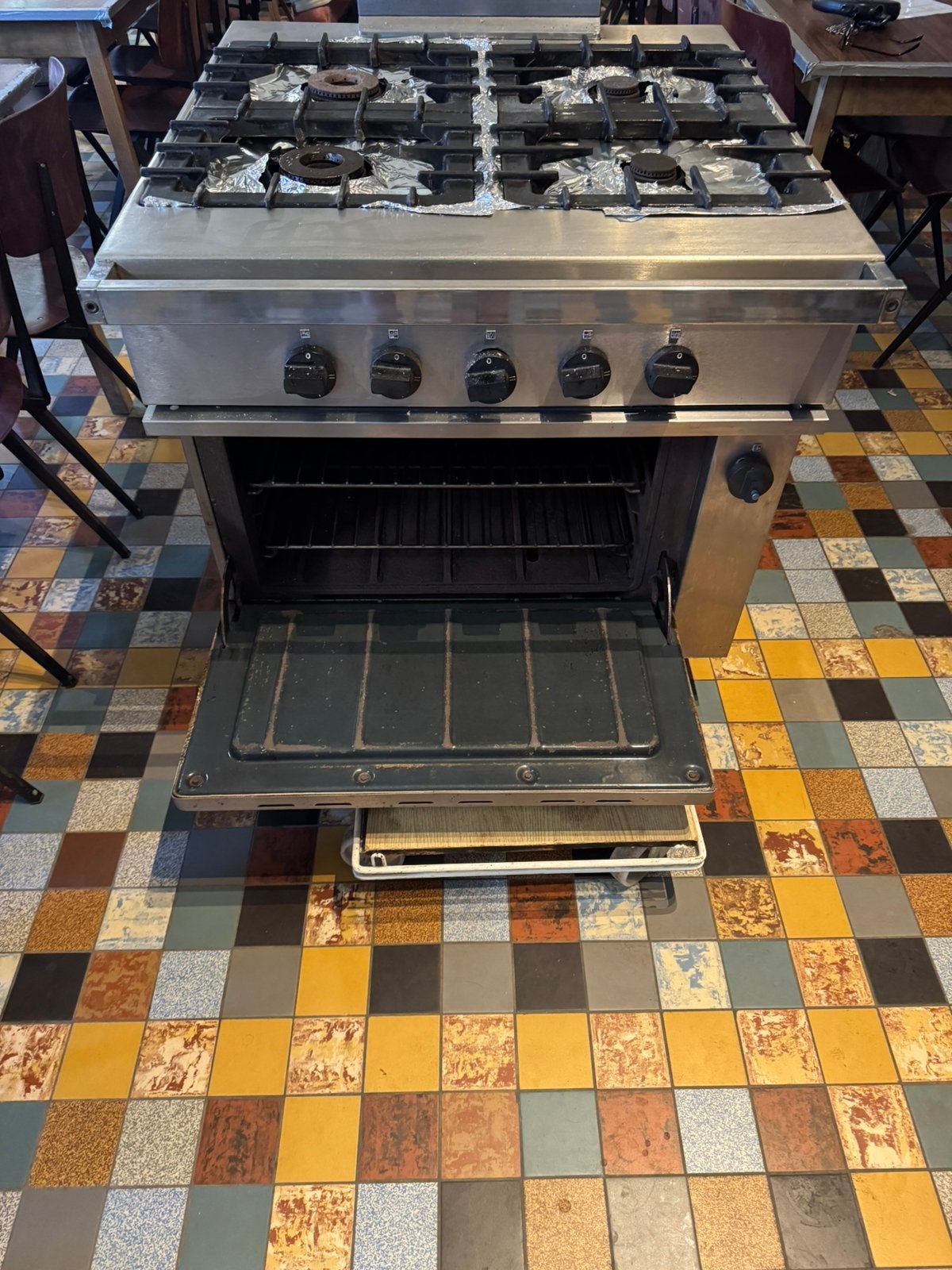 Gas fornuis, Elektronische apparatuur, Fornuizen, Ophalen, Zo goed als nieuw, Gas