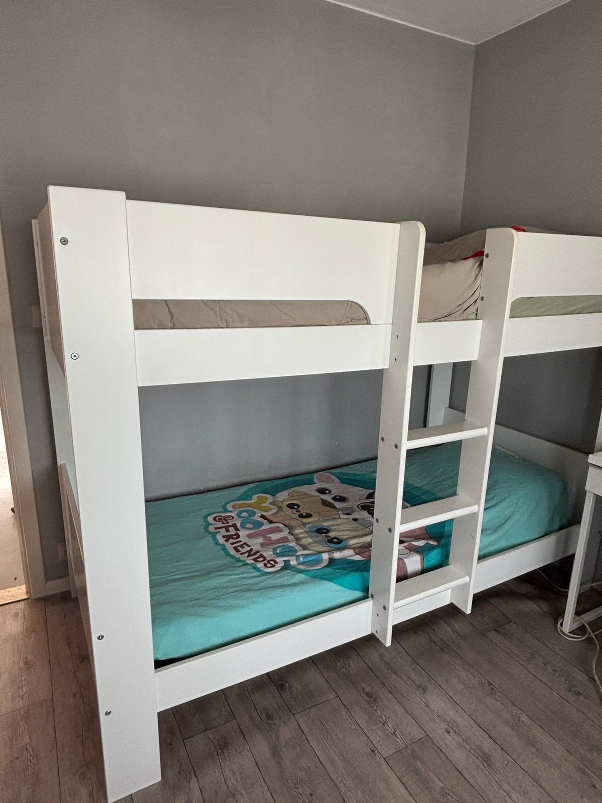 Witte stapelbed, Kinderen en Baby's, Kinderkamer | Stapelbedden en Hoogslapers, Ophalen, Gebruikt, Stapelbed