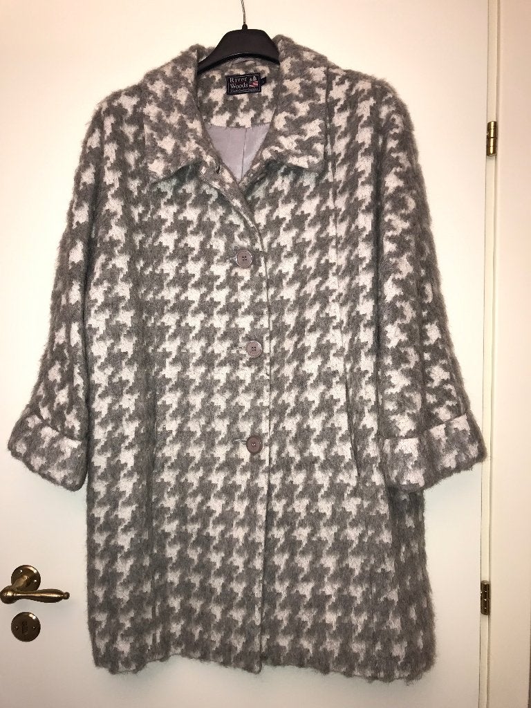 Modieuze mantel (hoogwaardige wolmengeling) River Woods, Kleding | Dames, River Woods, Maat 42/44 (L), Ophalen of Verzenden, Zo goed als nieuw