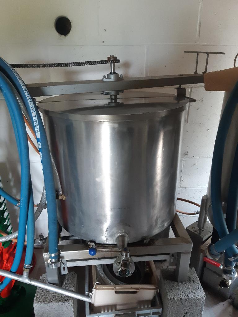 Inox Brouwinstallatie 250L, Enlèvement, Utilisé