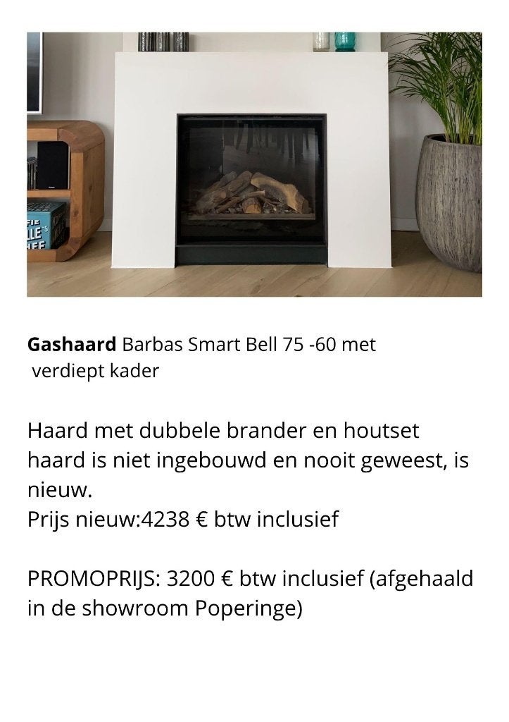 elektrische en gassfeerhaarden uit toonzaal, Ophalen, Zo goed als nieuw