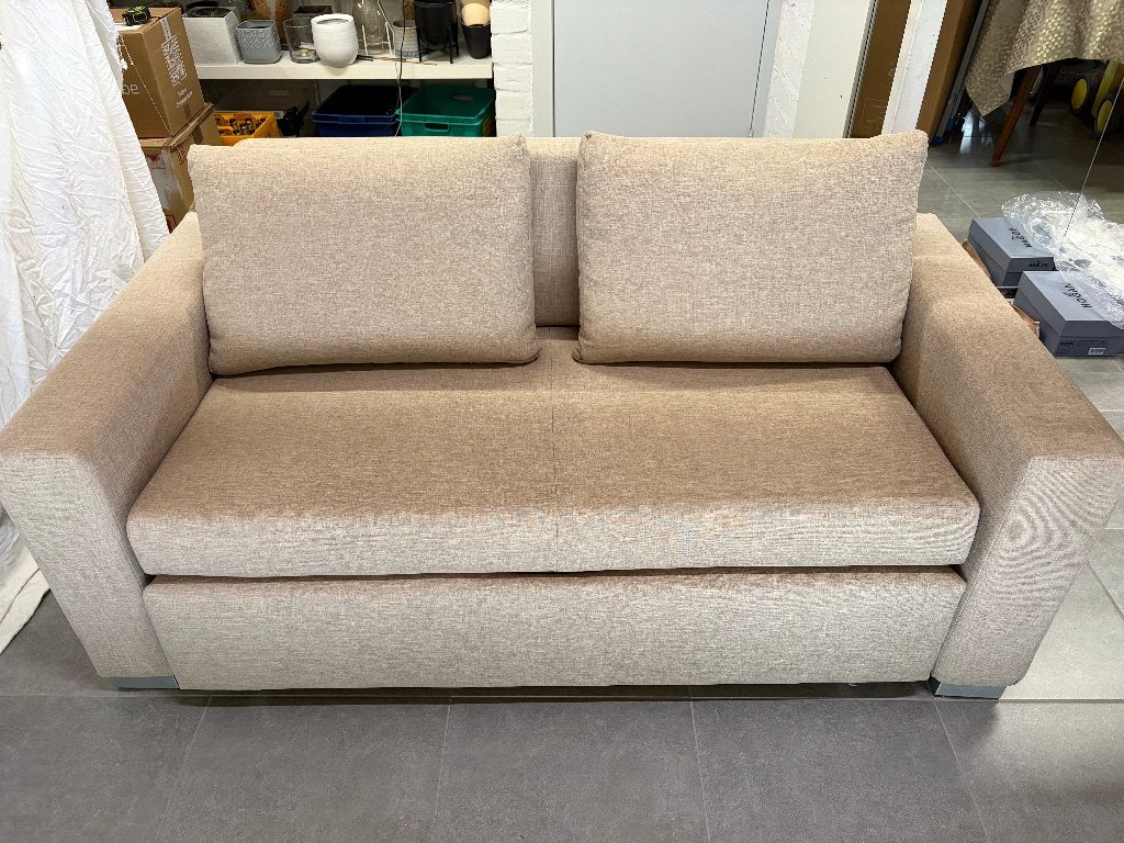 Slaapbank / zetel, Ophalen, 140 cm, Zo goed als nieuw, Twijfelaar