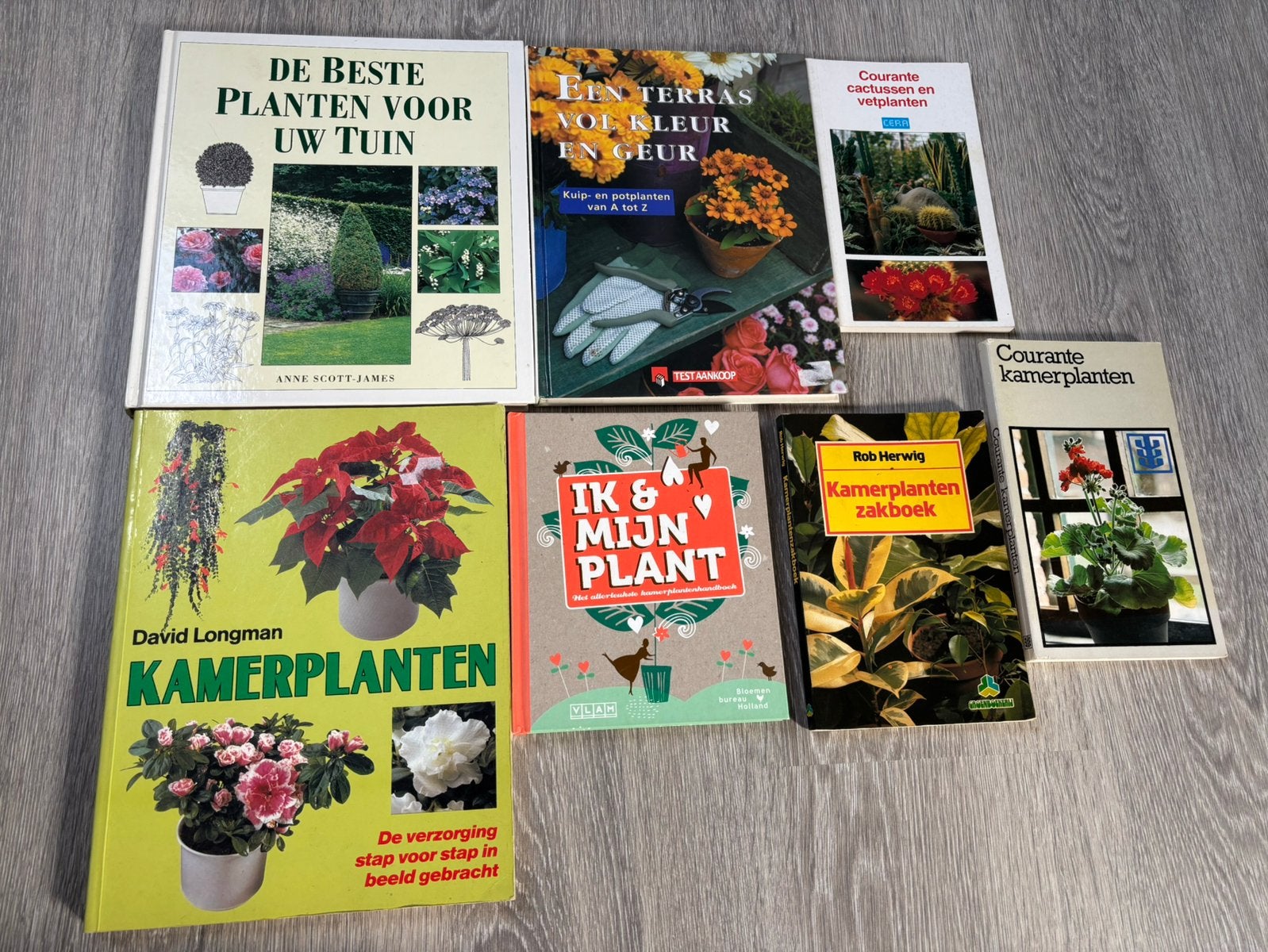 7 boeken over kamerplanten en tuin, Ophalen, Gelezen, Kamerplanten