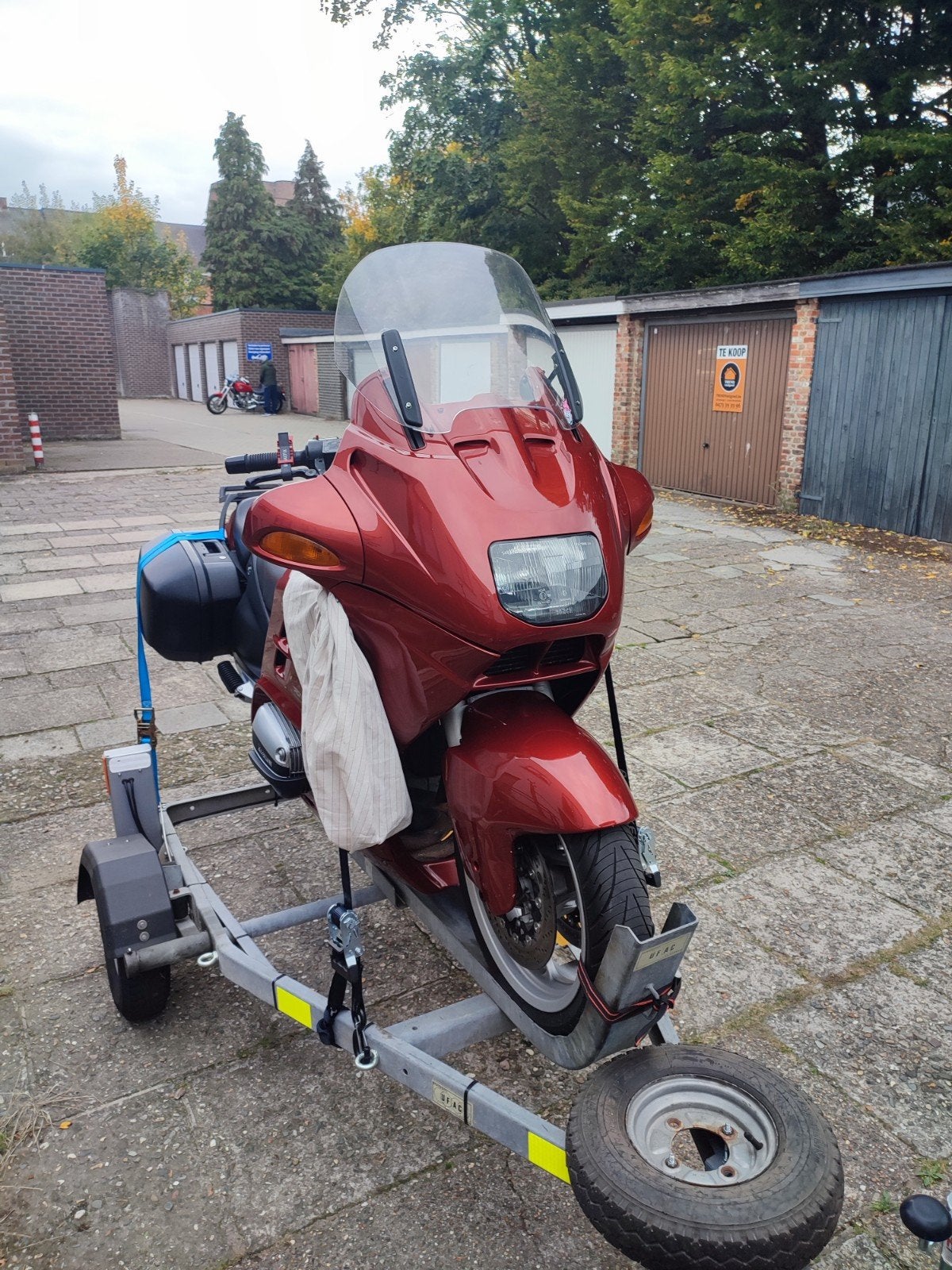 Remorque 1 moto avec rampe, Enlèvement, Utilisé