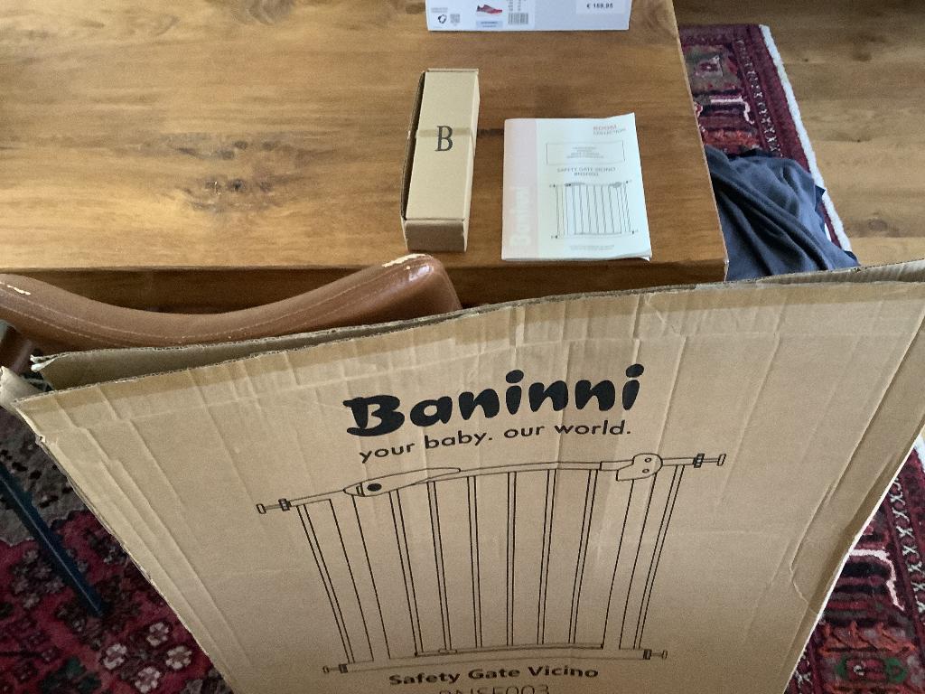 Baninni Traphekje klemmen zonder te boren, Kinderen en Baby's, Traphekjes, Ophalen, Gebruikt, Klemhekje, Metaal of IJzer