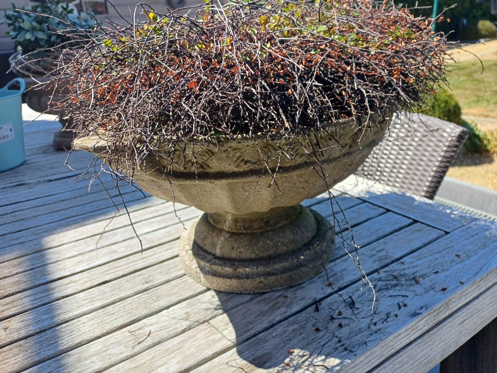 ZEER ZWARE BETONNEN OUDE VAAS, Tuin en Terras, Ophalen