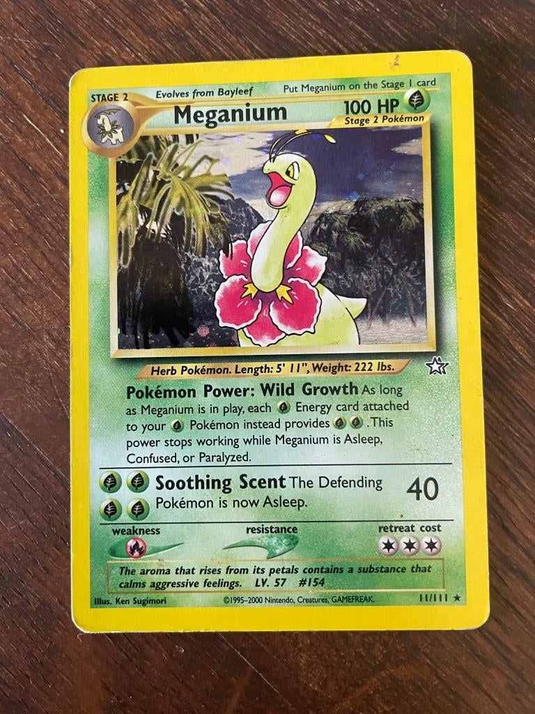 Pokemon Meganium - Neo Genesis, Verzenden, Gebruikt