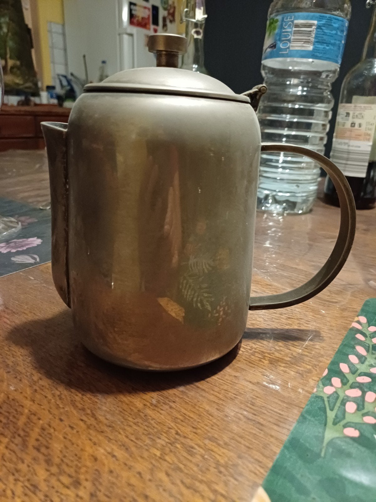verzilverd theepot., Ophalen